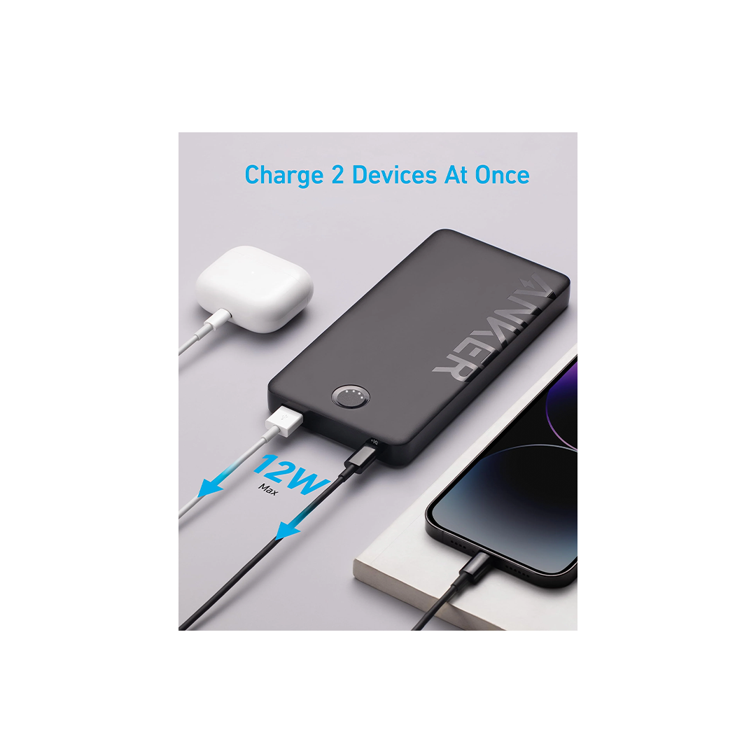 Anker 323 USB-C Power Bank 10000mAh - Black in Qatar Anker 323 USB-C Power Bank 10000mAh - Black in Qatar